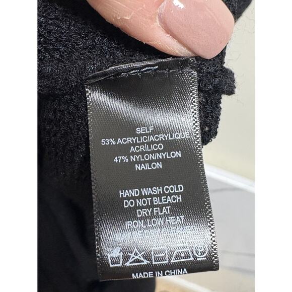 Sunday in Brooklyn Black Knit Maxi Cover Up Bow Front Sleeveless Size M NWT - Picture 6 of 6